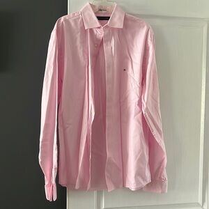 Pink Tommy Hilfiger men’s button up shirt